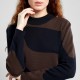 DRESS DEDICATED LO FLOWY BLOCKS BLACK/COFEE